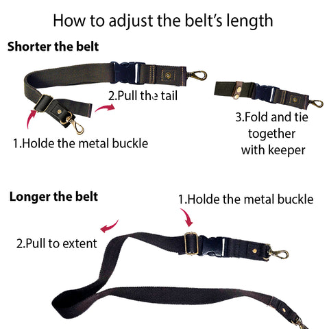 Multi-Use Belt & Extension & leather Belt Keeper